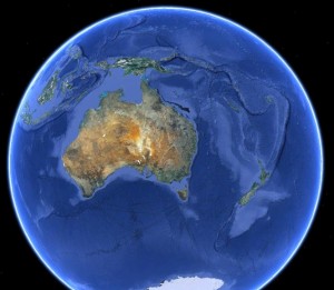 באדיבות גוגל EARTH  אוקיאניה